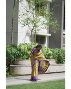 Vintage Checks Silk Saree – HOS-104