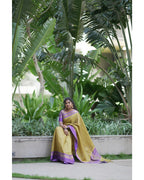 Vintage Checks Silk Saree – HOS-104
