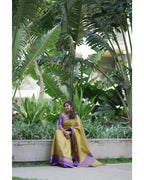 Vintage Checks Silk Saree – HOS-104