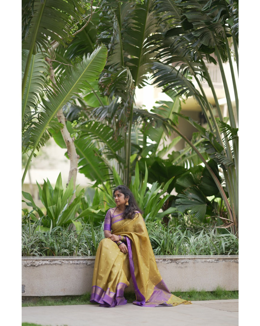 Vintage Checks Silk Saree – HOS-104
