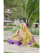 Vintage Checks Silk Saree – HOS-104