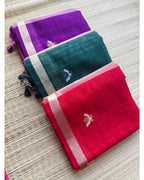 Linen Jamdani Saree – HOS-101