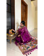 Linen Jamdani Saree – HOS-101