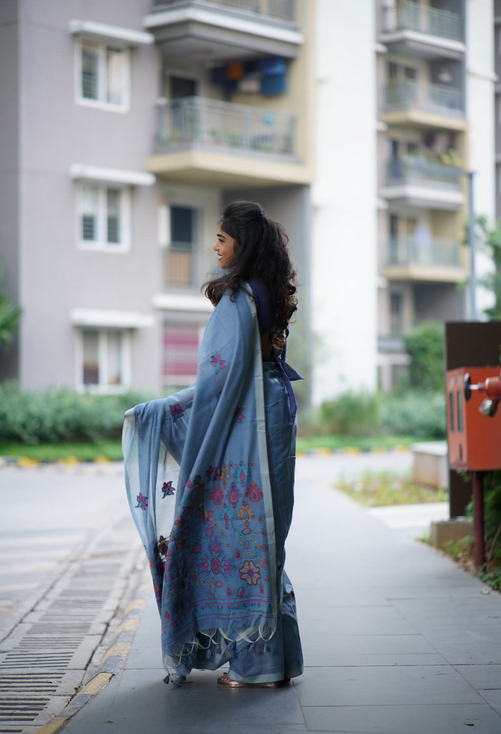 Premium Chanderi Cotton Saree – HOS-103