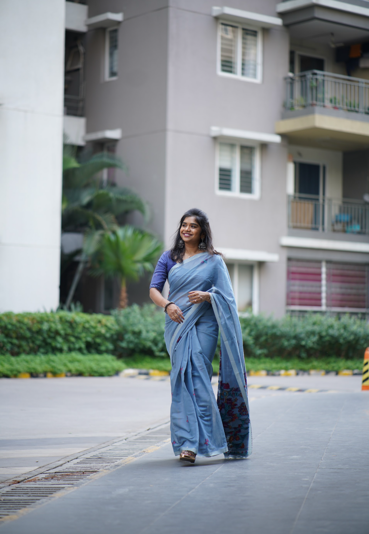 Premium Chanderi Cotton Saree – HOS-103