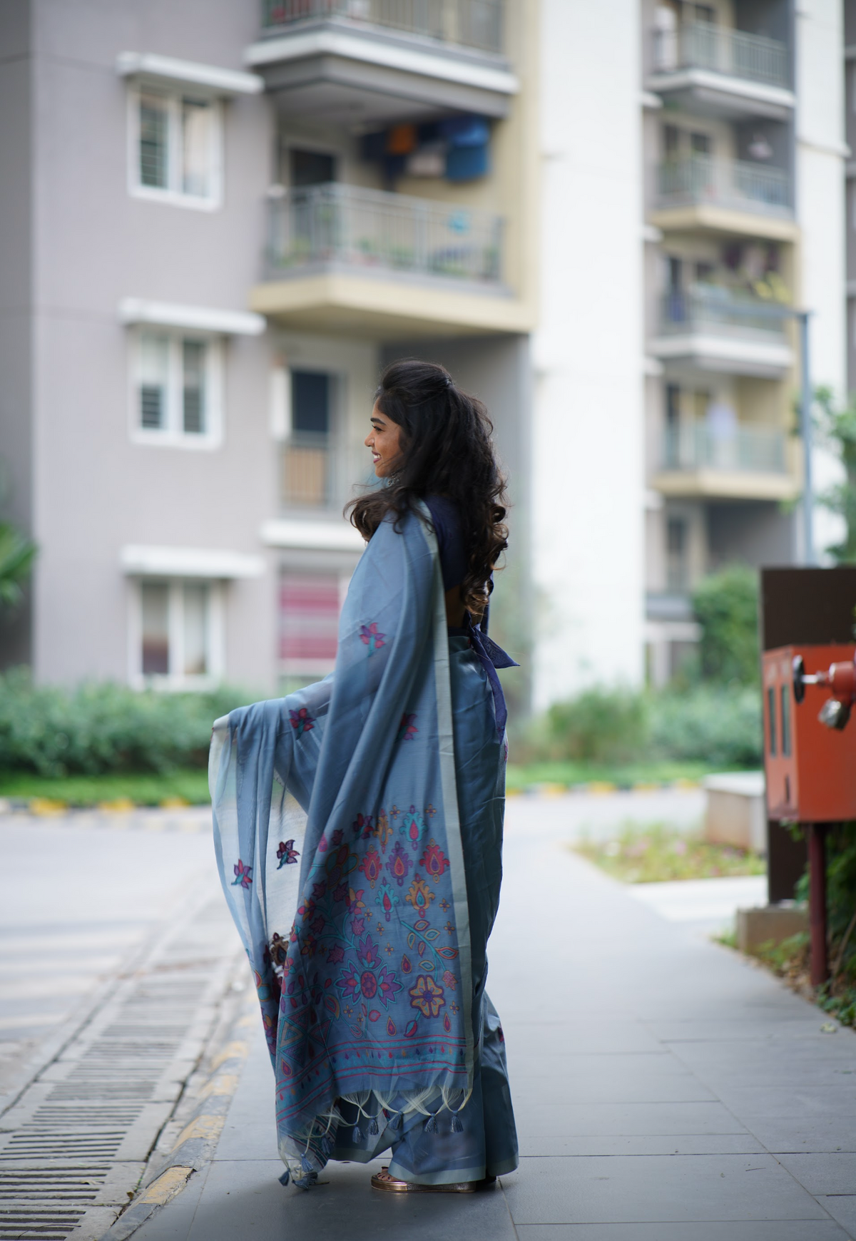 Premium Chanderi Cotton Saree – HOS-103