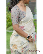 Kalamkari Chanderi Silk Saree – HOS-106