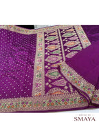 Soft Dupian Bandhini Saree | HOS 109